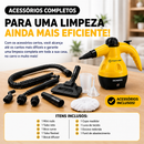 Limpador Higienizador a Vapor 1000W – Limpeza Profunda para Casa e Carro