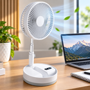 Ventilador Portátil Silencioso Inteligente Com Controle Remoto