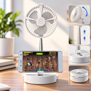 Ventilador Portátil Silencioso Inteligente Com Controle Remoto