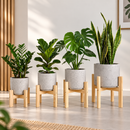 🌿 Suporte para Plantas em Madeira