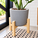 🌿 Suporte para Plantas em Madeira