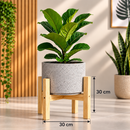 🌿 Suporte para Plantas em Madeira