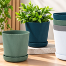 Kit Cachepôs Decorativos Nórdicos com Bandeja – 1, 3 ou 5 Peças