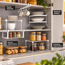 Kit Organizador de Armário de Cozinha com 5 Peças Aramado