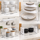 Kit Organizador de Armário de Cozinha com 5 Peças Aramado
