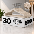 Kit Cabides Veludo Para Roupas Adulto 30 Unidades Fino Resistente