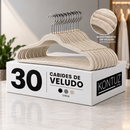 Kit Cabides Veludo Para Roupas Adulto 30 Unidades Fino Resistente