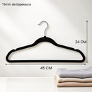 Kit Cabides Veludo Para Roupas Adulto 30 Unidades Fino Resistente