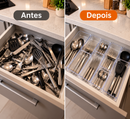 Kit Organizador de Gavetas Modular Acrílico Transparente 10 Peças