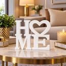 Placa Decorativa HOME 12cm em 3D