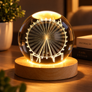 🌌 Luminária Espacial 3D – Efeito Cristal