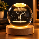 🌌 Luminária Espacial 3D – Efeito Cristal