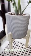 Suporte de Chão Legs Cachepot Madeira Pinus Natural - Porta Vaso Planta