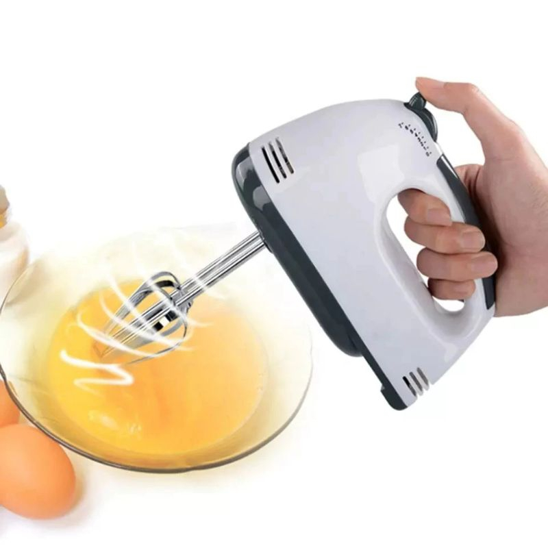 Batedeira De Mão Elétrica Bolo Chantilly 7 Velocidades180W Batedeira Massa Bolo Ovos 220v