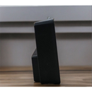 Relógio Despertador Digital De Mesa 16X2.5X6cm Decorativo Alarme Temperatura Pilha AAA Usb Preto