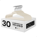 Kit Cabides Veludo Para Roupas Adulto 30 Unidades Fino Resistente