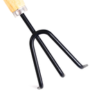 Kit Jardinagem Conjunto 4 Peças 25cm Ferramentas de Jardim GRANDE De Aço Cabo De Madeira