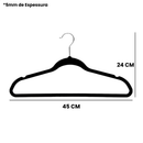 Kit Cabides Veludo Para Roupas Adulto 30 Unidades Fino Resistente
