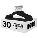 Kit Cabides Veludo Para Roupas Adulto 30 Unidades Fino Resistente
