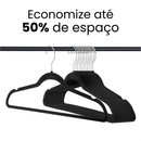 Kit Cabides Veludo Para Roupas Adulto 30 Unidades Fino Resistente