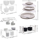 Organizador de Armário de Cozinha kit com 5 Organizadores