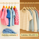 Kit 20 Cabide Bebê Infantil Veludo Slim Ultra Fino Não Escorrega