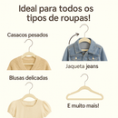 Kit 20 Cabide Bebê Infantil Veludo Slim Ultra Fino Não Escorrega