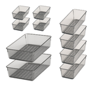 Kit Organizador de Gavetas Modular Acrílico Transparente 10 Peças