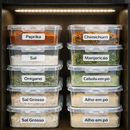 Kit 10 Potes Marmitas 900ml com Travas Laterais - Hermeticos BPA free Alimentos jogo de marmitas fit