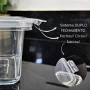 Kit 10 Potes Marmitas 900ml com Travas Laterais - Hermeticos BPA free Alimentos jogo de marmitas fit