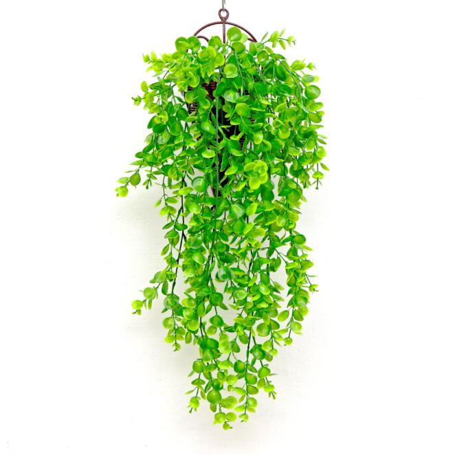 Pendentes Folhagem Jardim Vertical Enfeite Realista 78cm