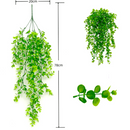 Pendentes Folhagem Jardim Vertical Enfeite Realista 78cm