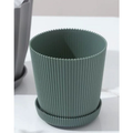 kit 1/3/5 pcs Vaso de flor Cachepô Decorativo com bandeja Plastico