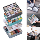 Organizador Gaveta 33X30X10 Com 24 Ou 12 Ou 6 Divisórias Dobrável Meias Intimas Universal Multiuso