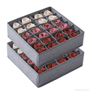 Organizador Gaveta 33X30X10 Com 24 Ou 12 Ou 6 Divisórias Dobrável Meias Intimas Universal Multiuso